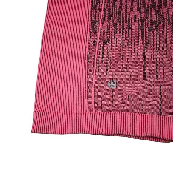 Lululemon Sculpt Short Electric Coral Pink Black seamless all sport High Waist 6 - Picture 4 of 10